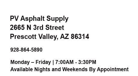 PV Asphalt Supply - Prescott Valley, AZ
